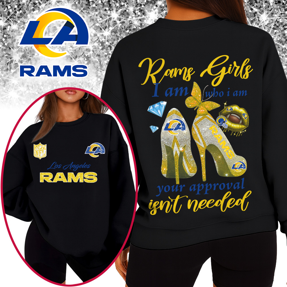 LAR Premium NFL I Am Who I Am Glitter 3D Apparel DDT 211025 NTL