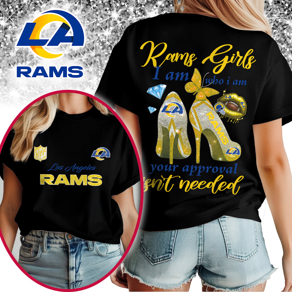 LAR Premium NFL I Am Who I Am Glitter 3D Apparel DDT 211025 NTL