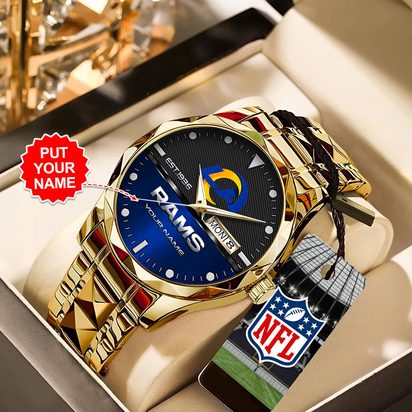 LAR x NFL Alloy Luxury Quartz Watch DATND TANTD