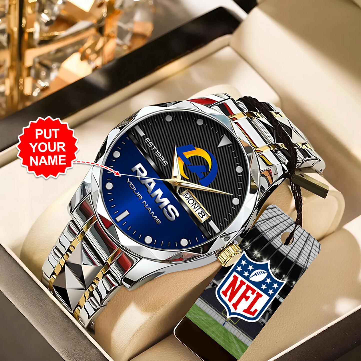 LAR x NFL Alloy Luxury Quartz Watch DATND TANTD