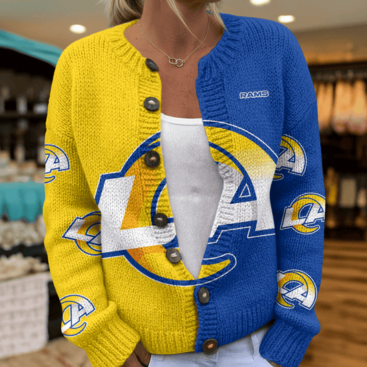 LAR x NFL Cardigan Sweatshirt With Button v1  DatND DVT