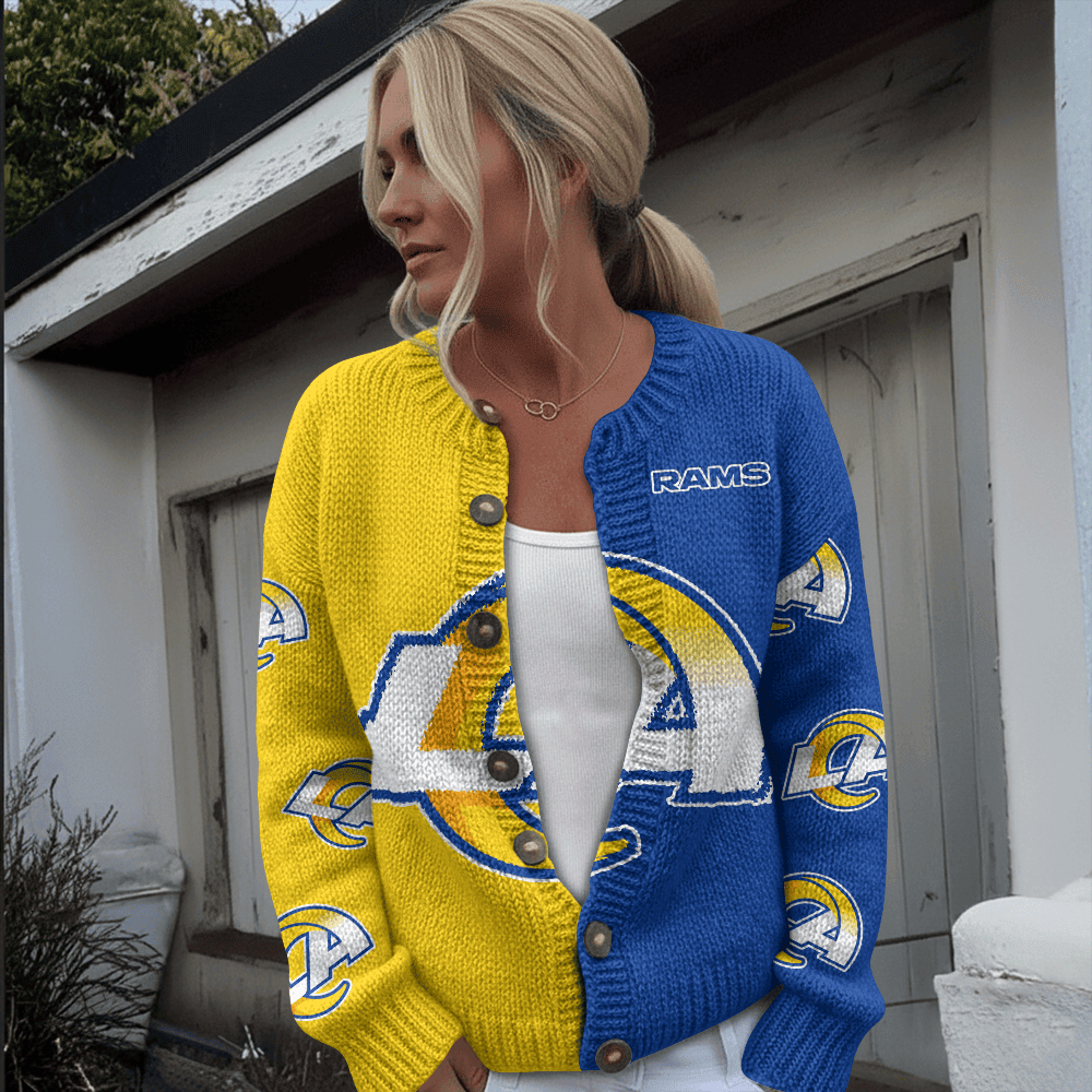 LAR x NFL Cardigan Sweatshirt With Button v1  DatND DVT