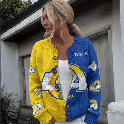 LAR x NFL Cardigan Sweatshirt With Button v1  DatND DVT