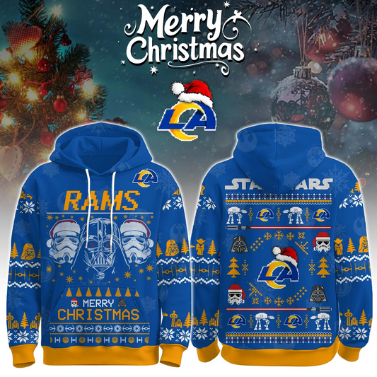 LAR x NFL Unisex Merry Christmas The Force Edition Hoodie DATND TANTD