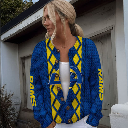 LAR x NFL Women's Cardigan Sweater DatND DVT