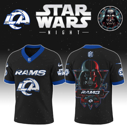 LAR x S.Wars Darth Vader 2025 Football Jersey DDT NTL