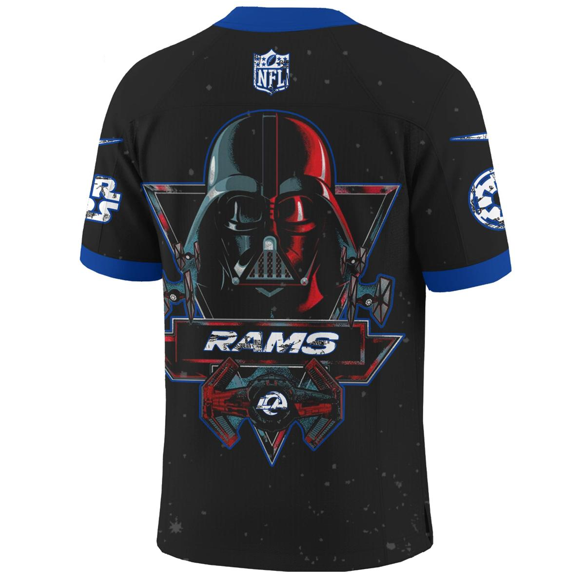 LAR x S.Wars Darth Vader 2025 Football Jersey DDT NTL