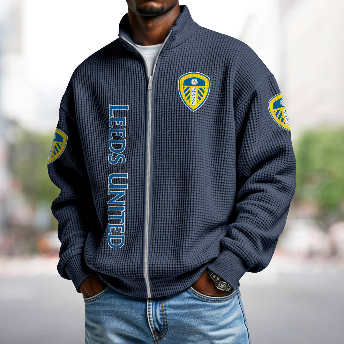 LEE x EPL Waffle Zip Up Sweatshirt 1911 DatND DVT
