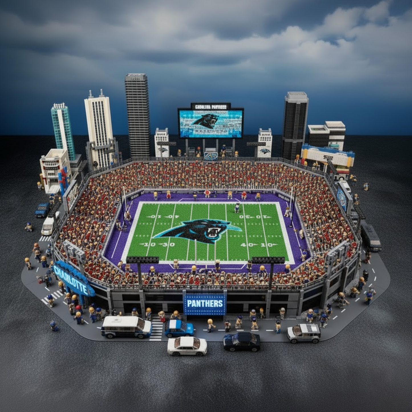 LEGO CAR x NFL Display Stadium DatND DVT