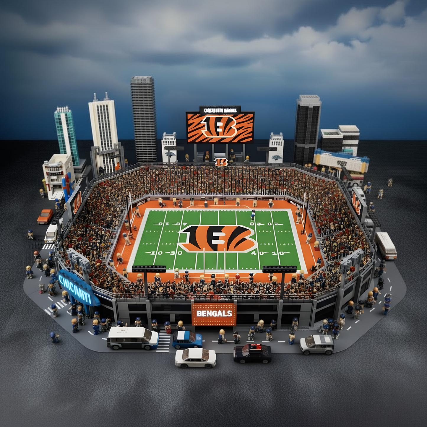 LEGO CIN x NFL Display Stadium DatND DVT