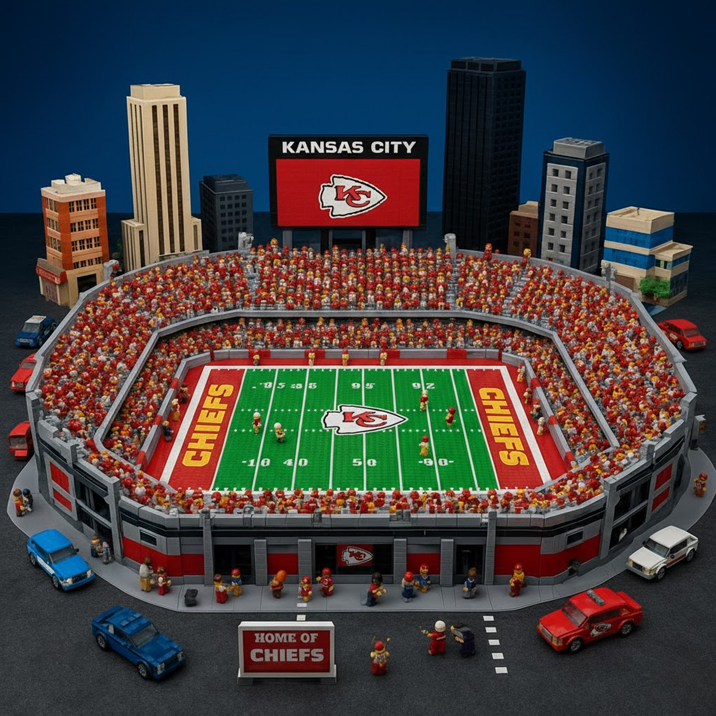 LEGO KC x NFL Display Stadium DatND DVT