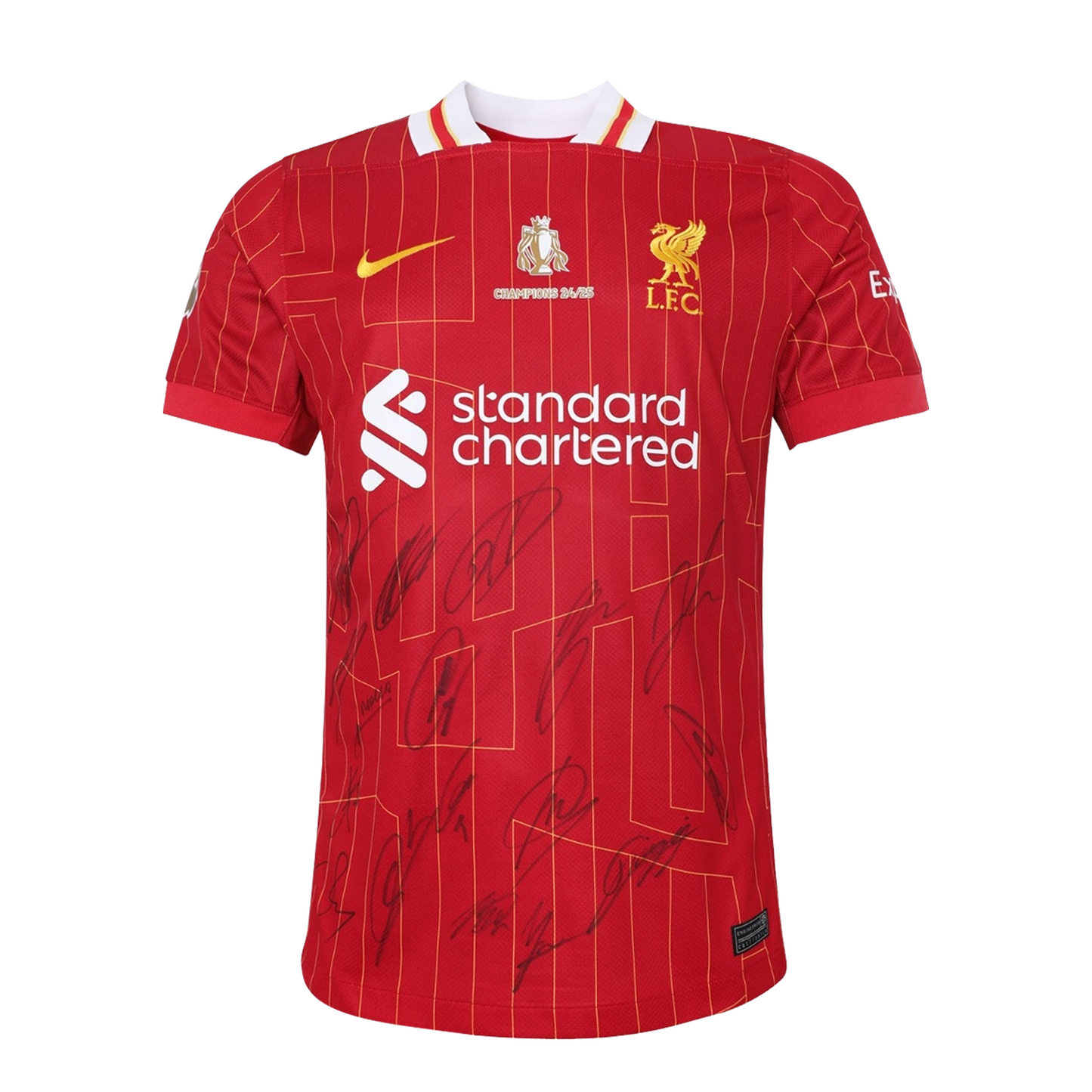 LFC Signed Champions 2425 Squad Boxed Shirt NDD