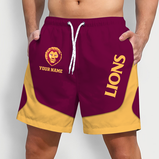 LION x AFL Team Special Short Pants For Men Custom Name Gifts DATND TANTD