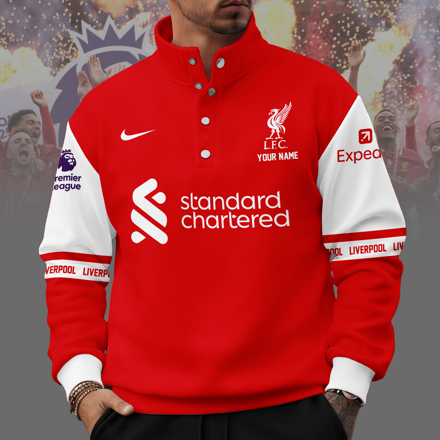 LIV x EPL Unisex Western Style Sweater With Buckles DDT 111125 NTL