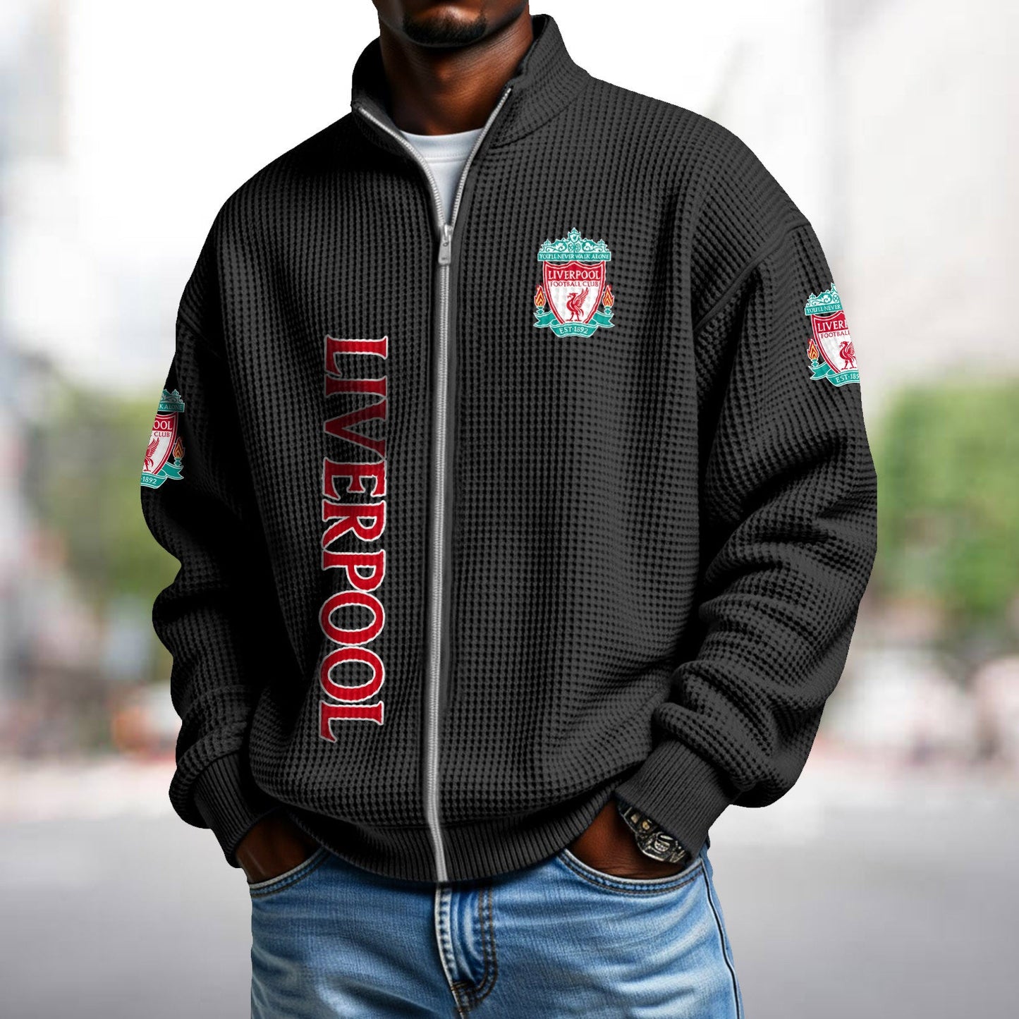 LIV x EPL Waffle Zip Up Sweatshirt DatND DVT