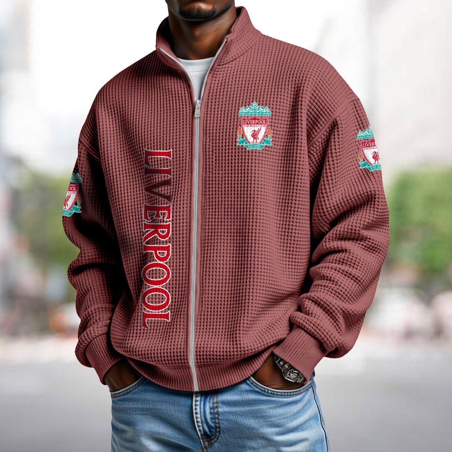 LIV x EPL Waffle Zip Up Sweatshirt DatND DVT