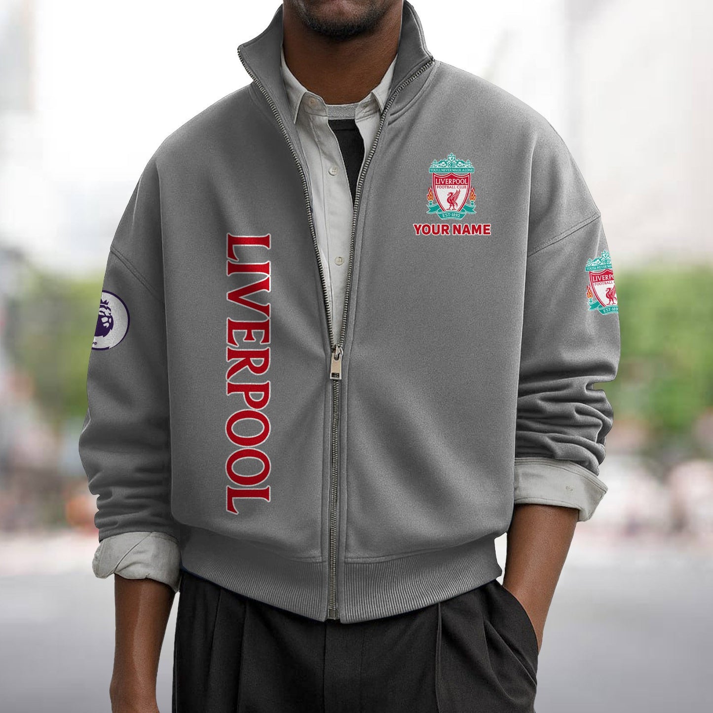 LIVx EPL Men's Zipper Sweatshirt DatND DVT