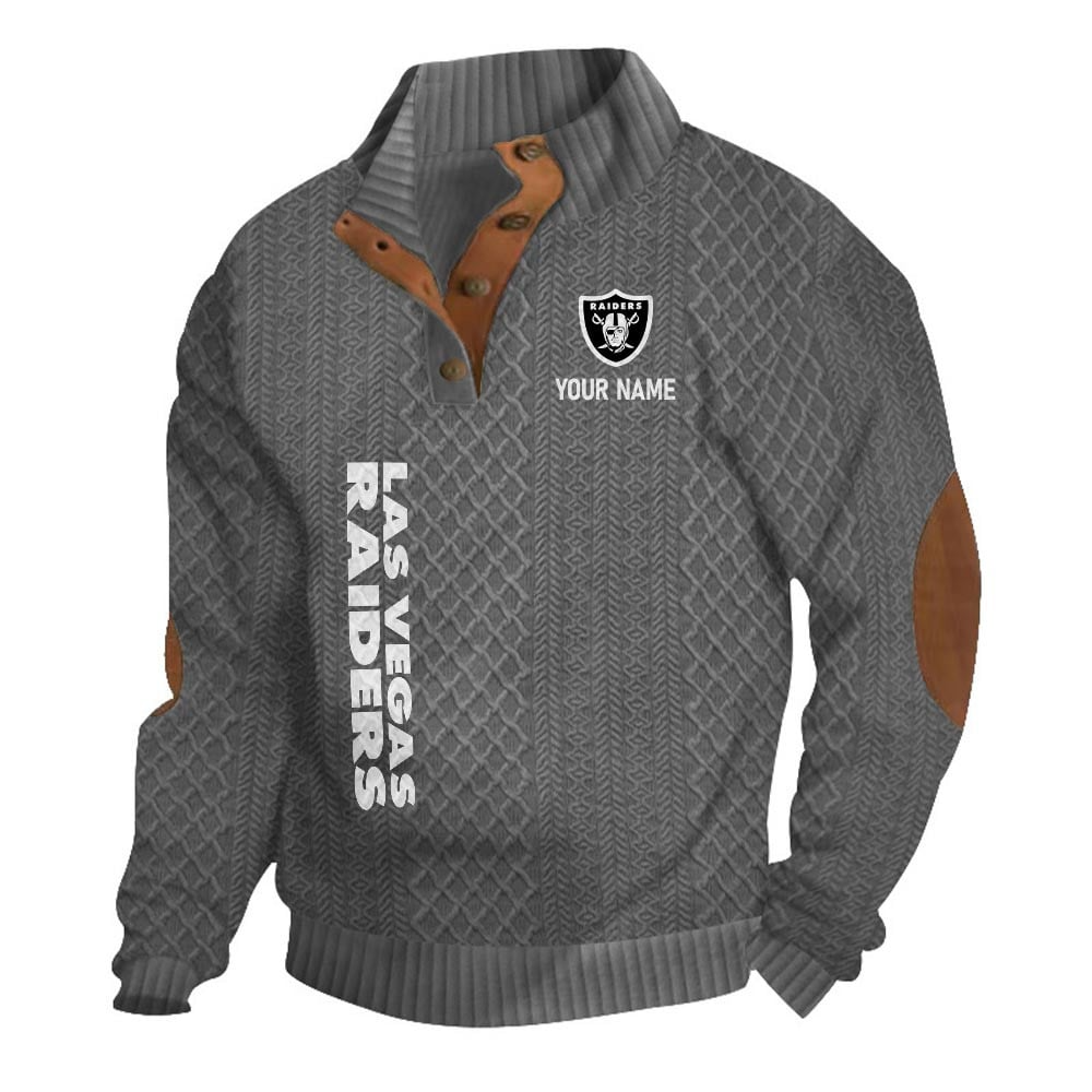 LVR NFL Basic Knitted Stand Collar Sweatshirt DDT CTND