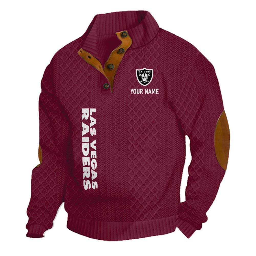 LVR NFL Basic Knitted Stand Collar Sweatshirt DDT CTND