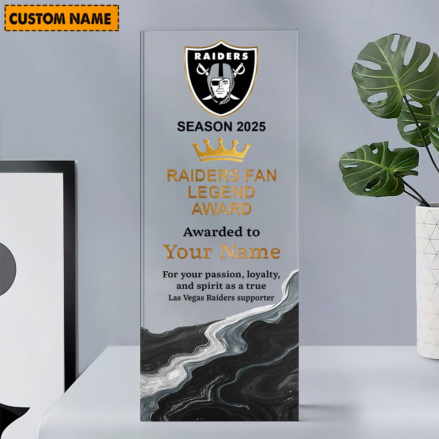 LVR NFL Personalized Acrylic Award Plaque Funny Christmas Gift For Family DDT NTL