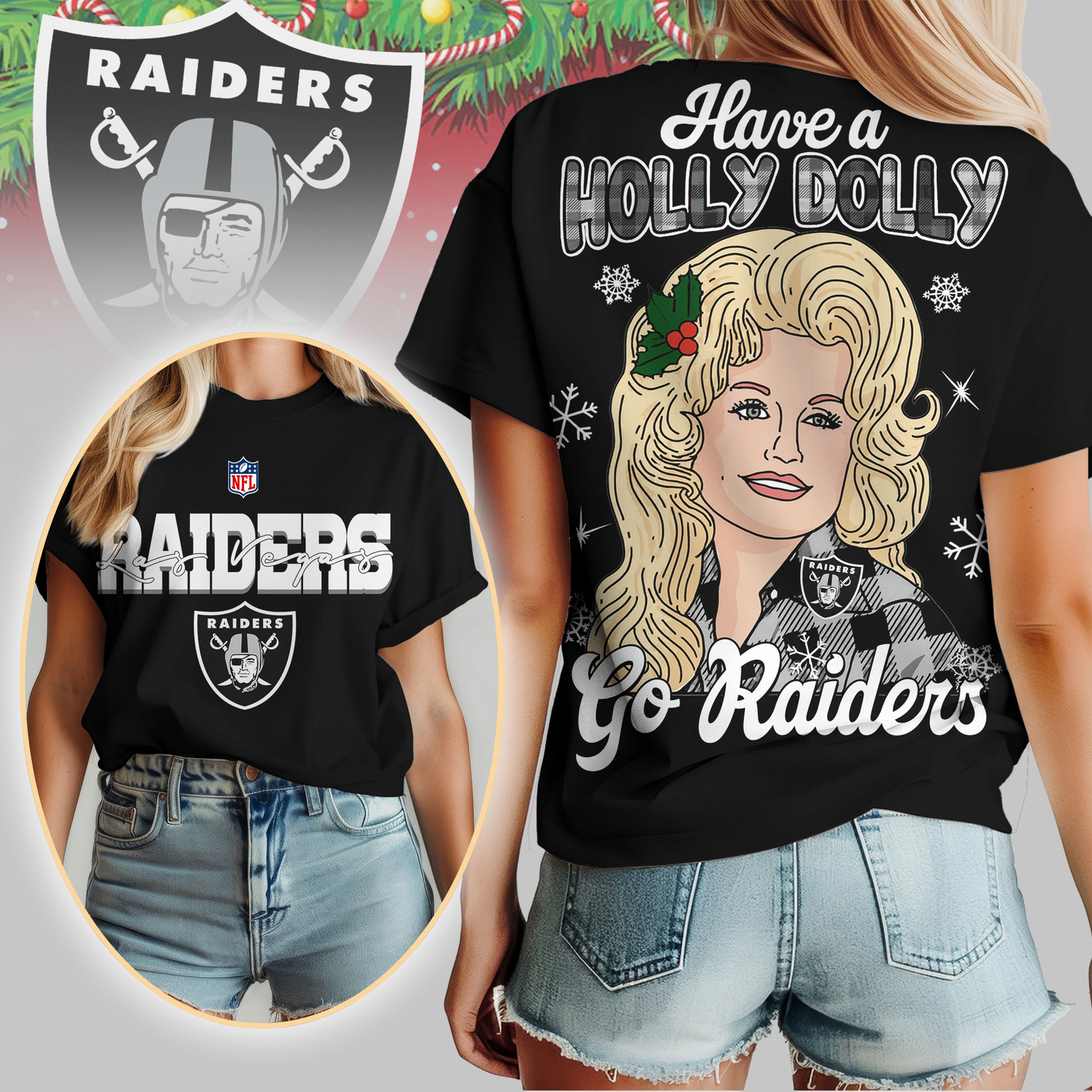 LVR Premium NFL Have A Holly Dolly Women Shirt DDT CTND