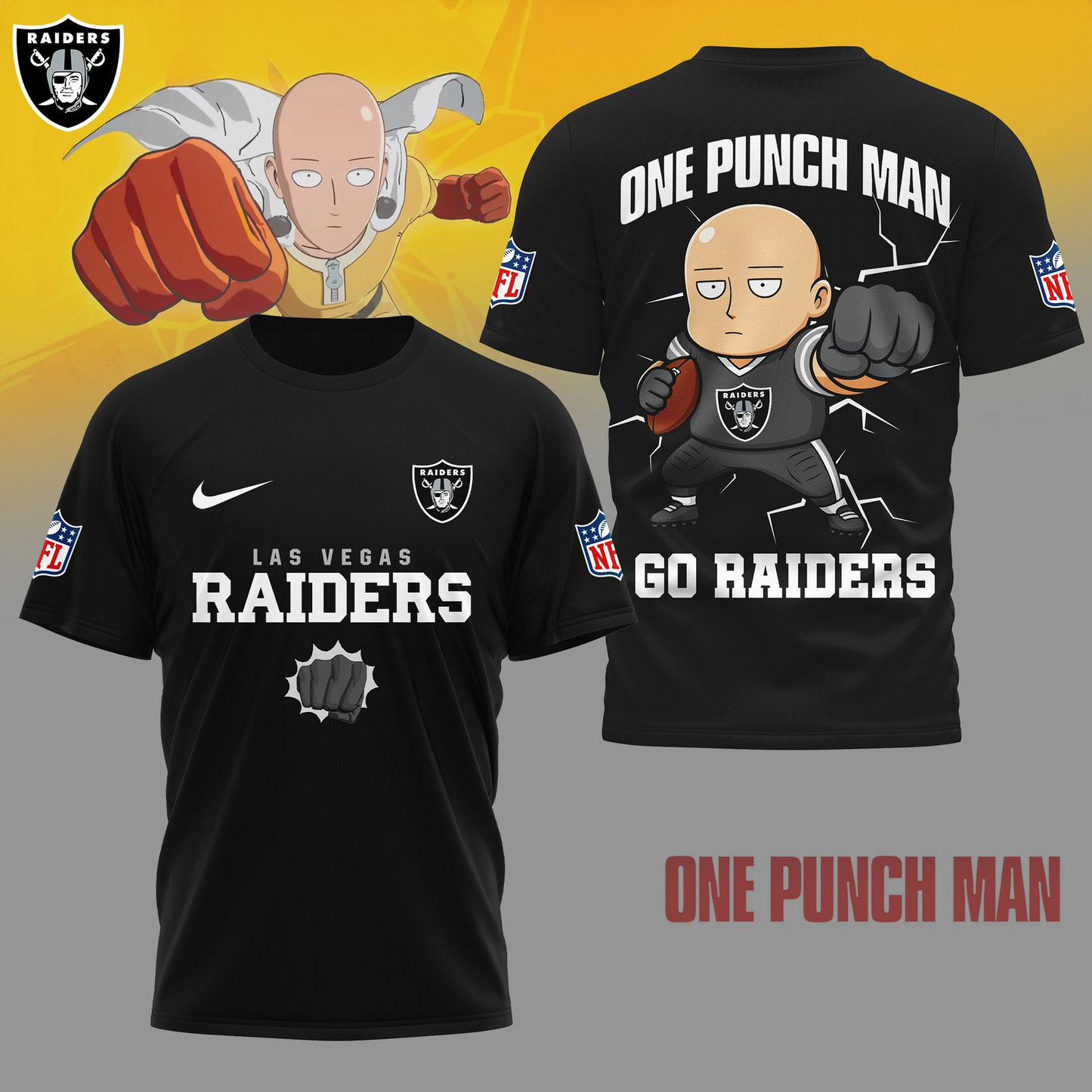 LVR Premium NFL One Punch Man Fan 3D Shirt DDT NTL