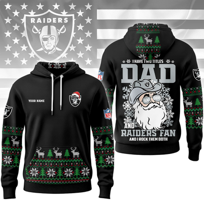 LVR Premium NFL Personalized Papa Claus Hoodie DDT CTND