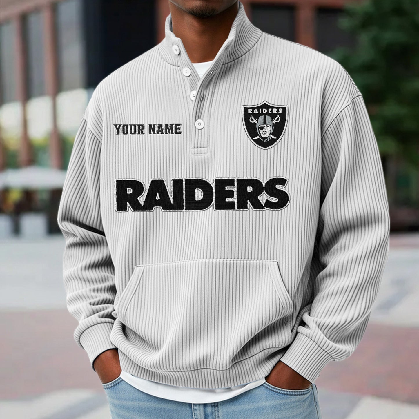 LVR x NFL Waffle High Neck Long Sleeved Sweatshirt DATND TANTD 221125