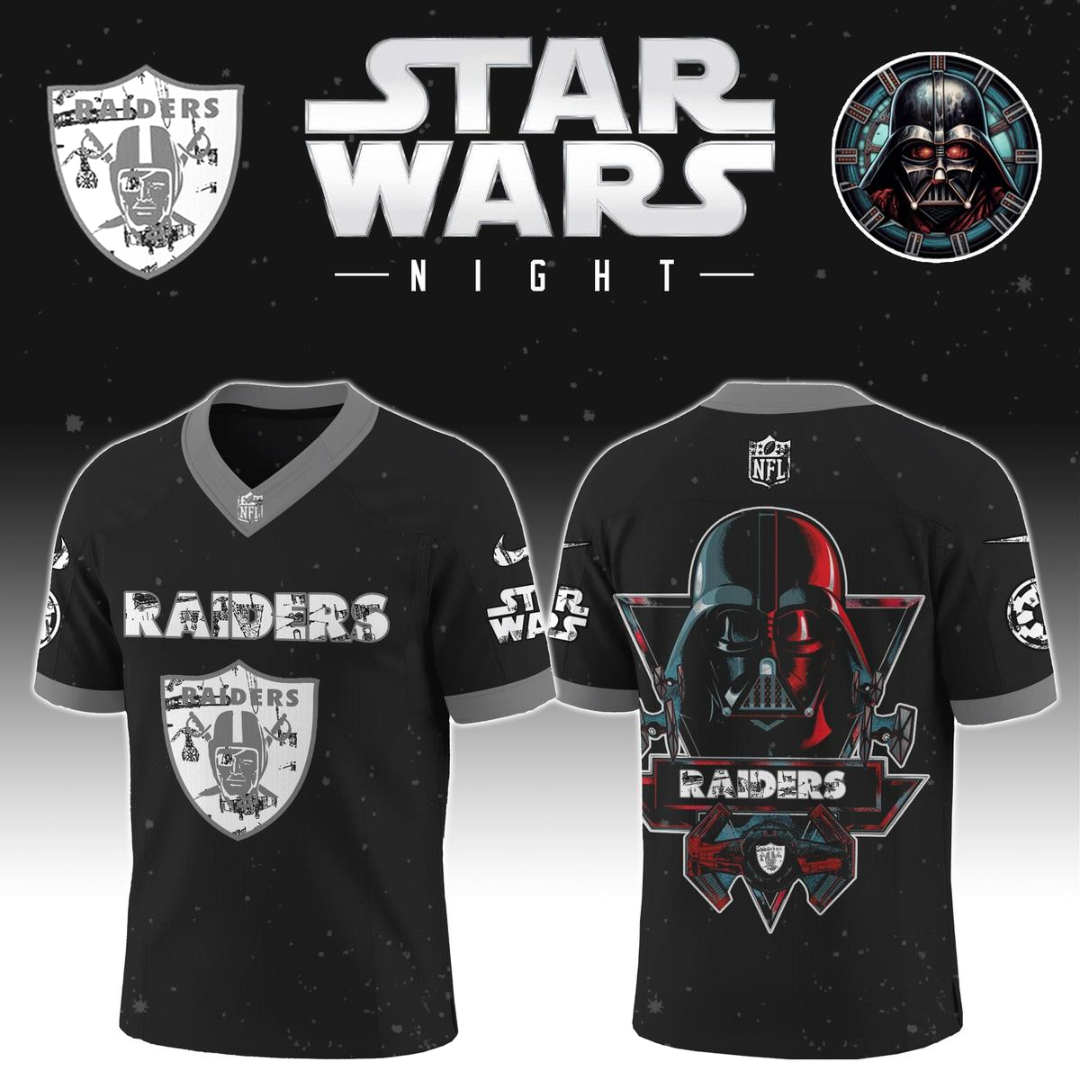 LVR x S.Wars Darth Vader 2025 Football Jersey DDT NTL