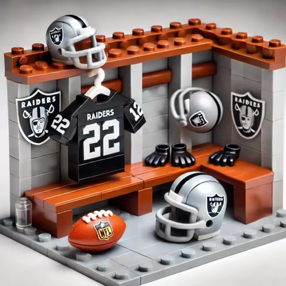 NFL Teams Custom Building Blocks Creative Peripheral Gift Model Toy Mini Changing Room Professional Football League Teams DDT CTND