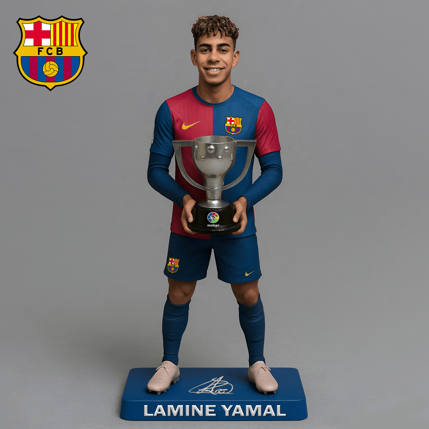 Lamine Yamal Campeones La Liga Premium Acrylic Plaque DDTTTV