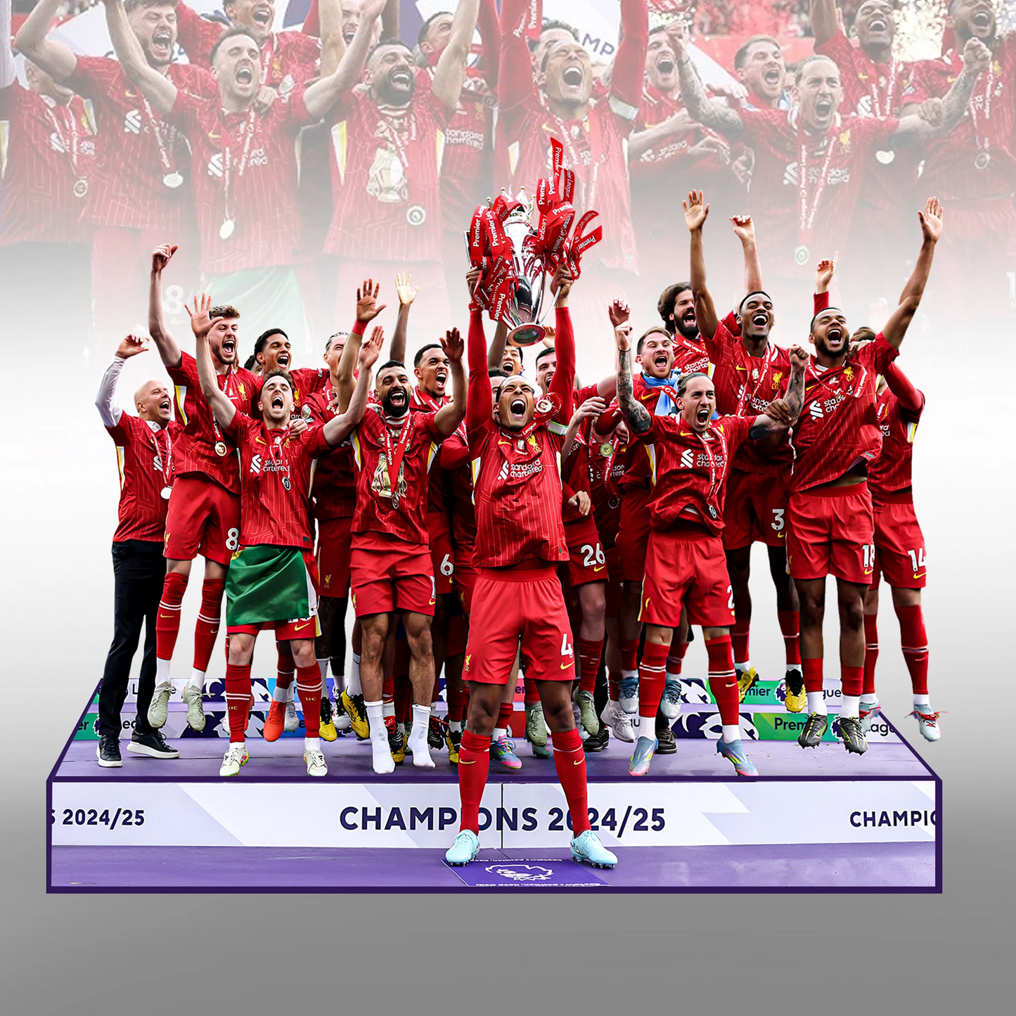 Liverpool Champions Premier League 2025 Premium Acrylic Plaque V2 NDD DVT