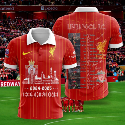Liverpool F.C - Premier League Champions 2025 V4 Polo Shirt DDTNTL