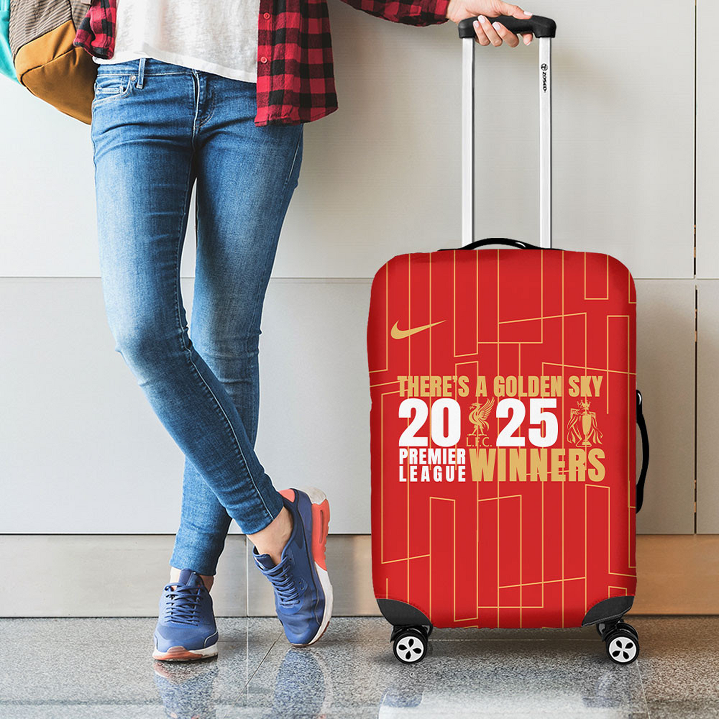Liverpool F.C 2024- 2025 EPL Champions Luggage Cover NDD