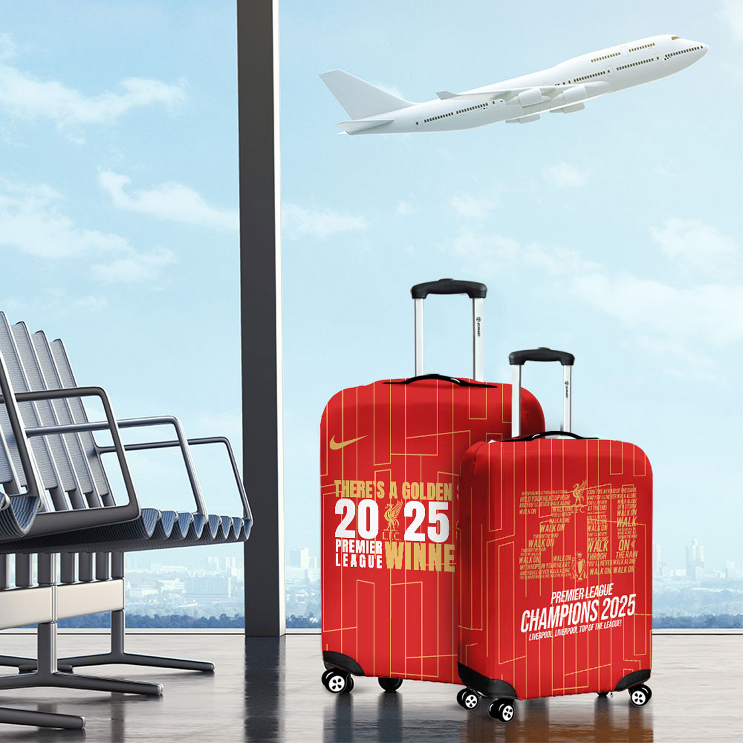 Liverpool F.C 2024- 2025 EPL Champions Luggage Cover NDD