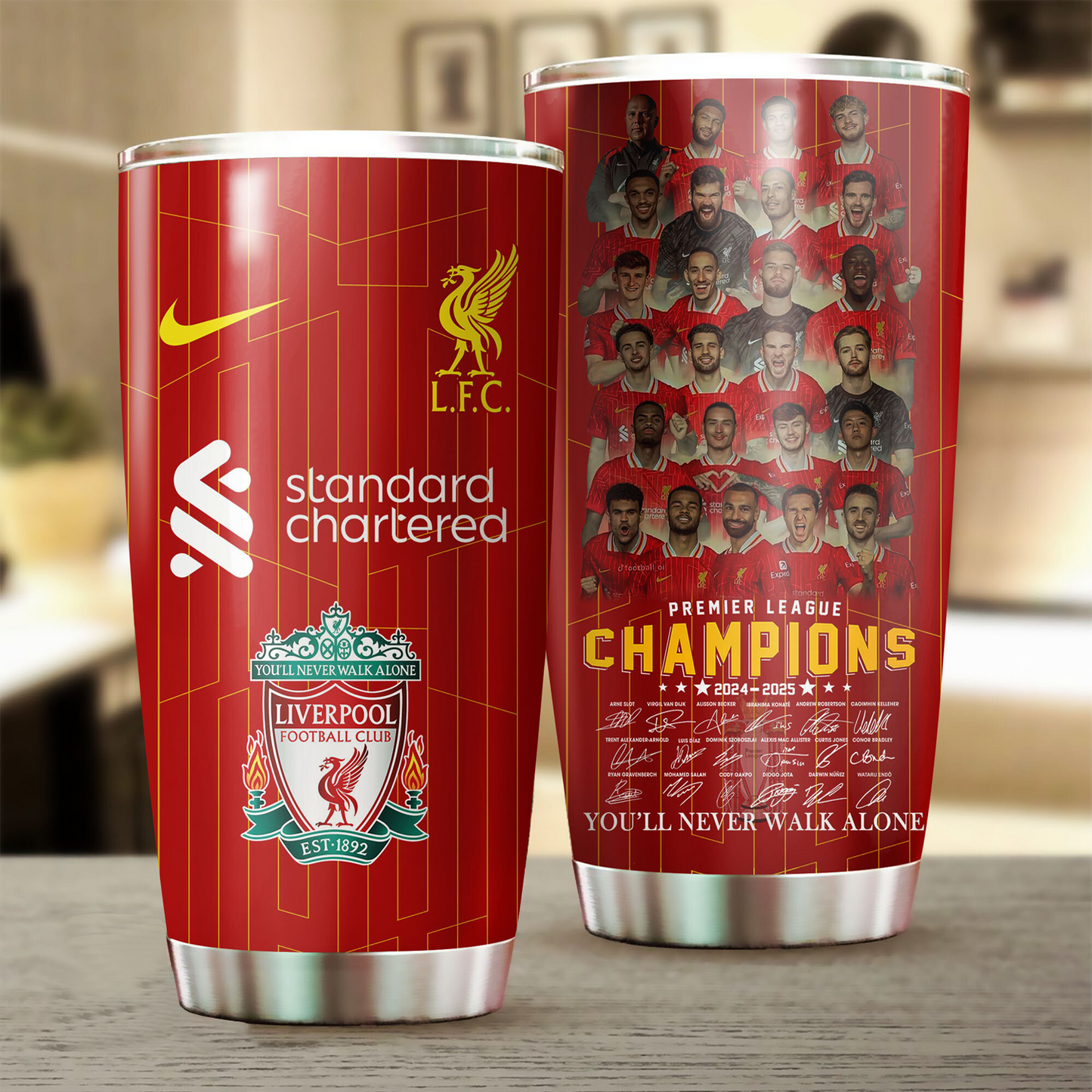Liverpool F.C Premier League Champions Tumbler 2025 2604 NDD