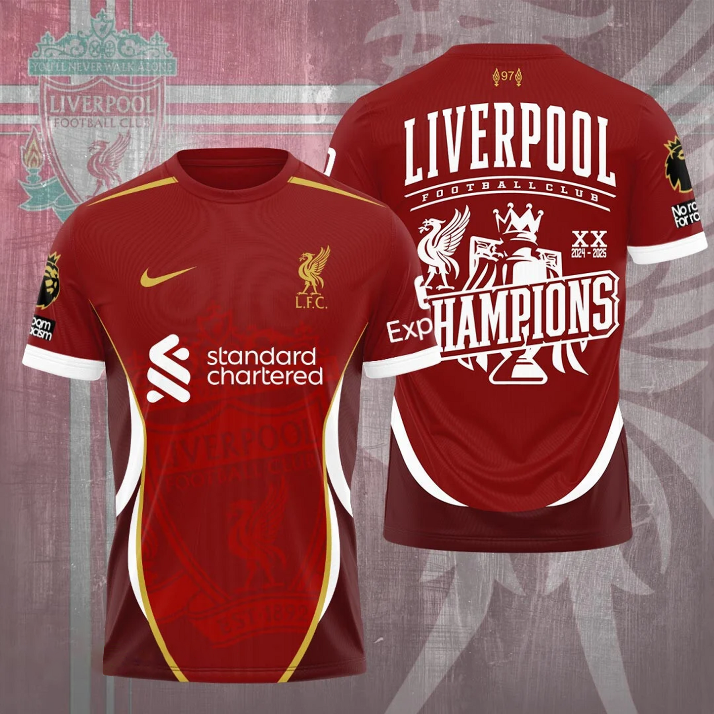 Liverpool FC 3D Shirt 2704 V4 NDD