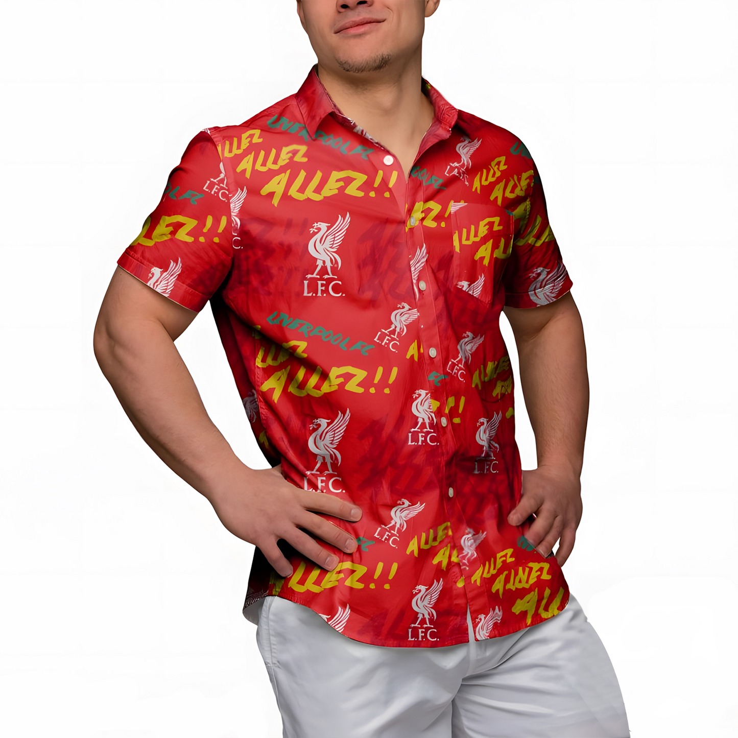 Liverpool FC Allez Allez Hawaiian Shirt V1 DATND TANTD