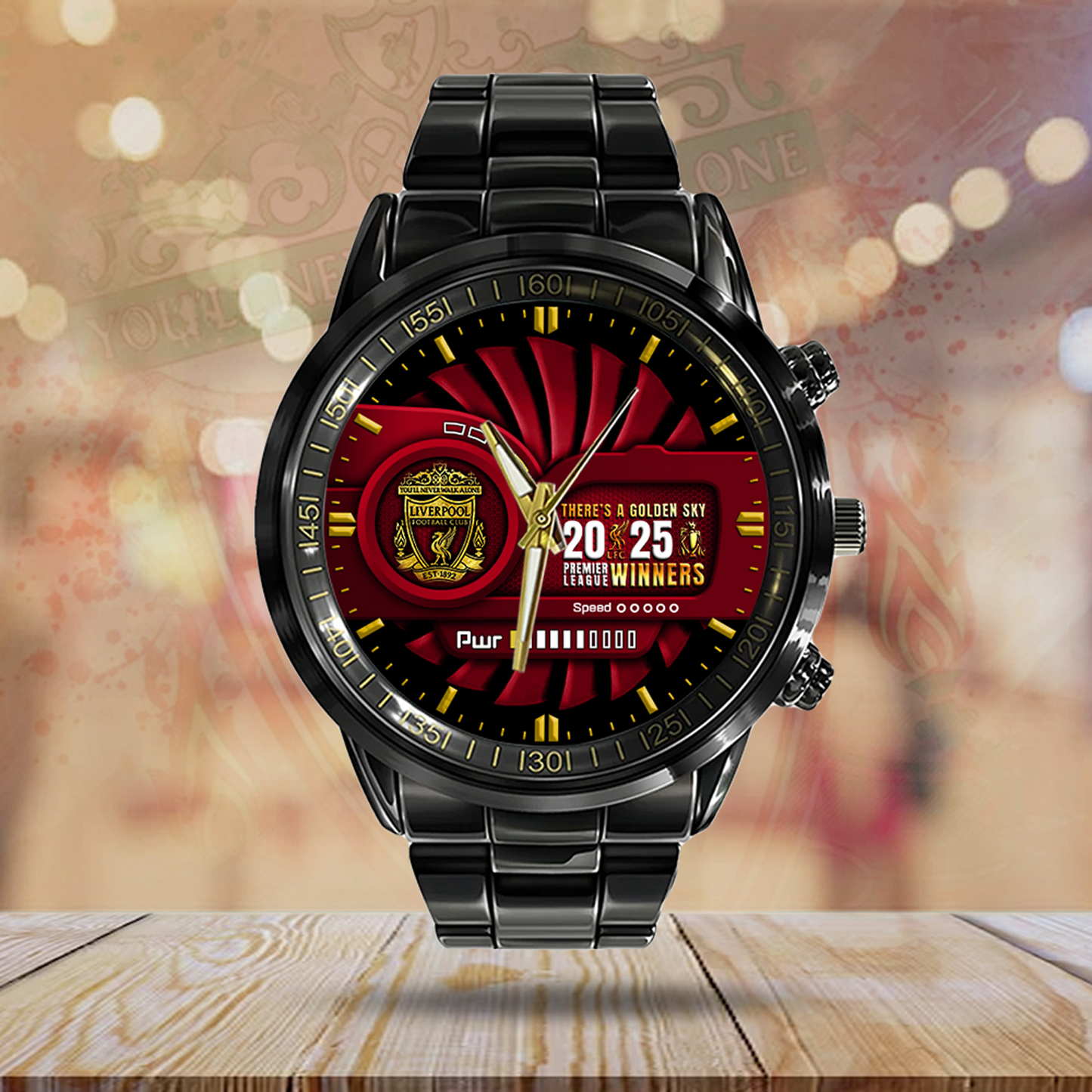 Liverpool FC Black Stainless Steel Watch NDD