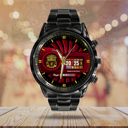Liverpool FC Black Stainless Steel Watch NDD