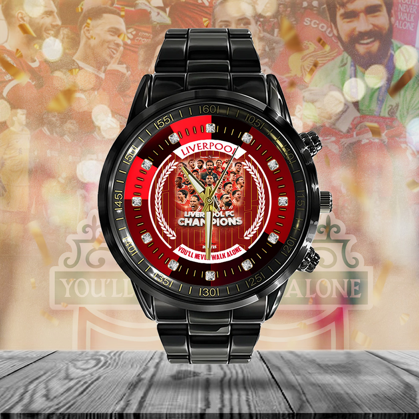 Liverpool FC Black Stainless Steel Watch NDD