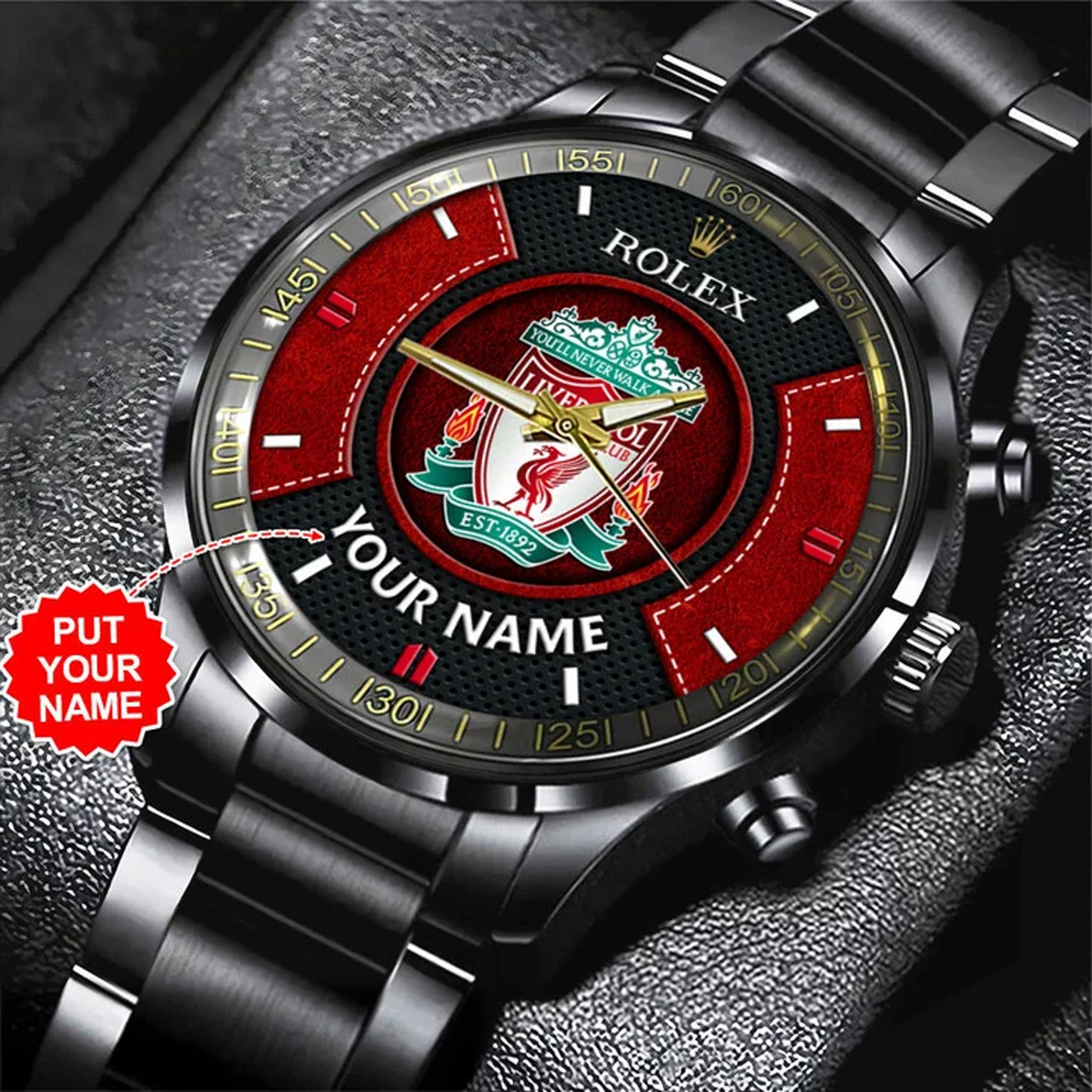 Liverpool FC Black Stainless Steel Watch NDD