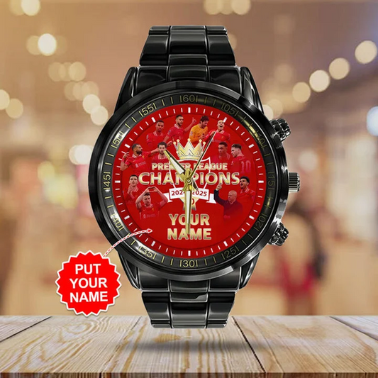 Liverpool FC Black Stainless Steel Watch V6 NDD