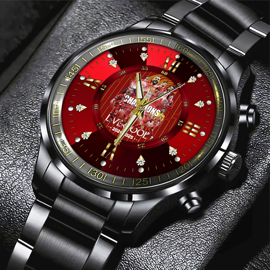 Liverpool FC Black Stainless Steel Watch V2 NDD