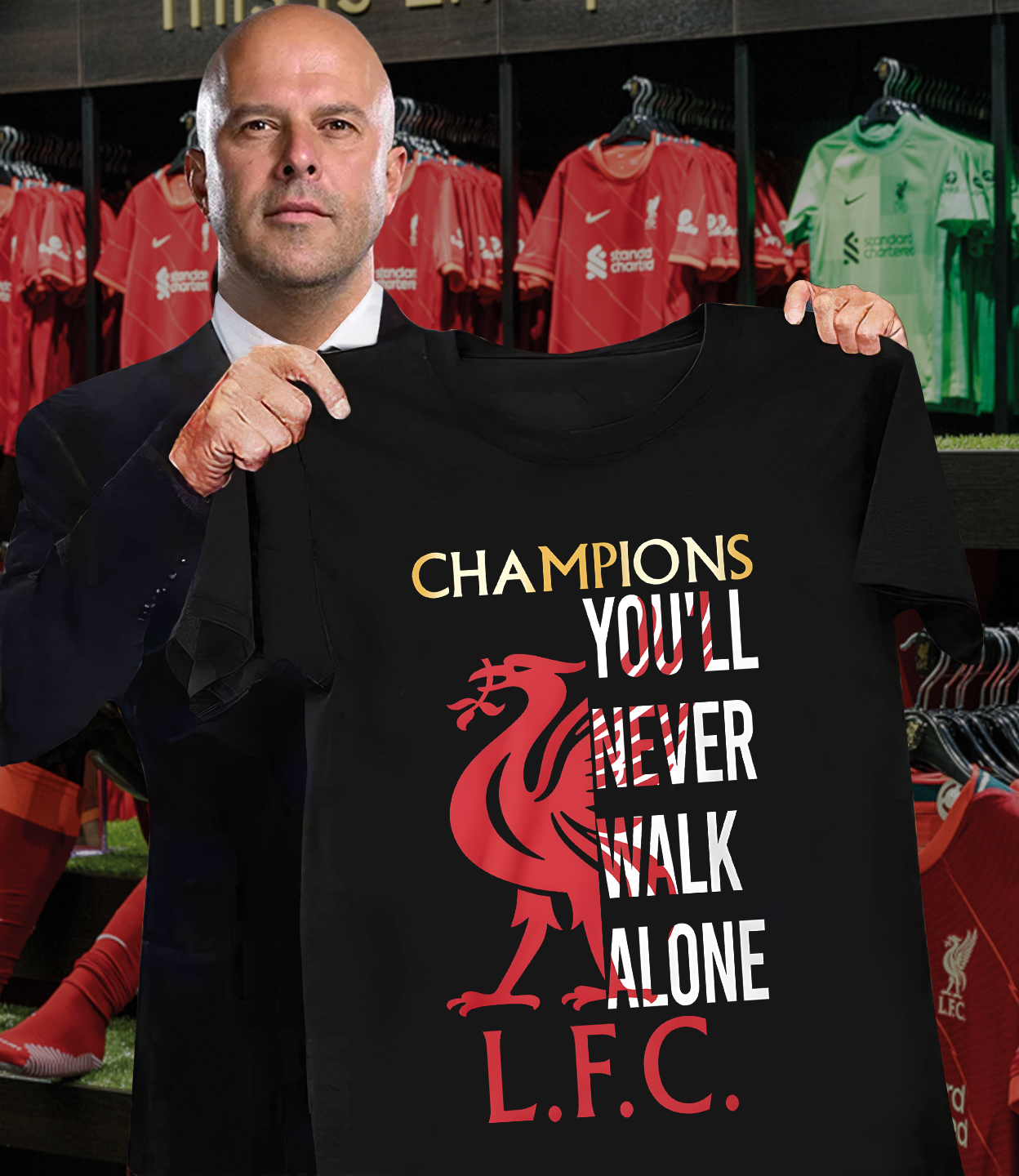 Liverpool FC Champion You'll Never Walk Alone 2D Shirt NDD