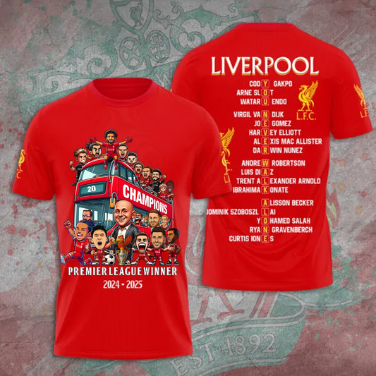 Liverpool FC Champions 3D Shirt NDD