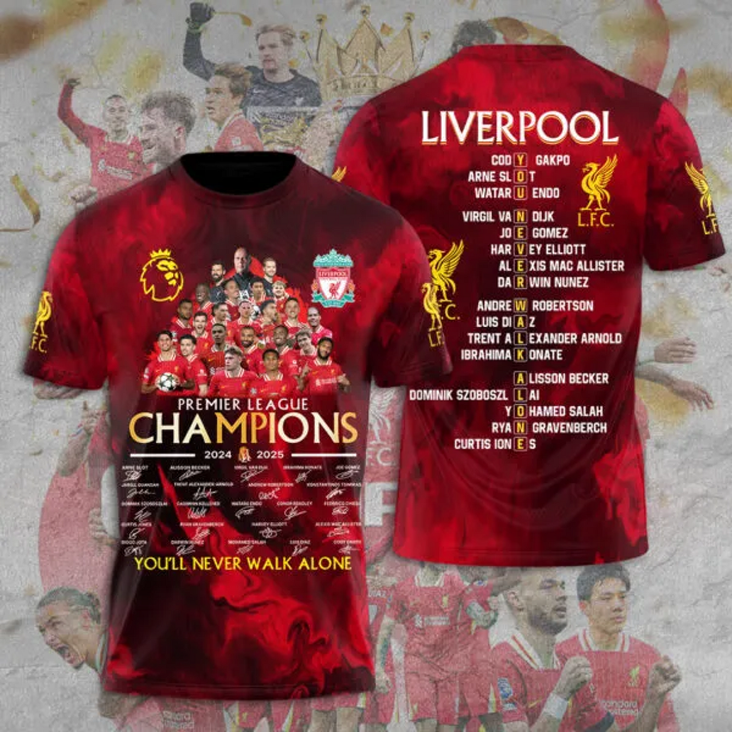Liverpool FC Champions 3D Shirt V3 NDD