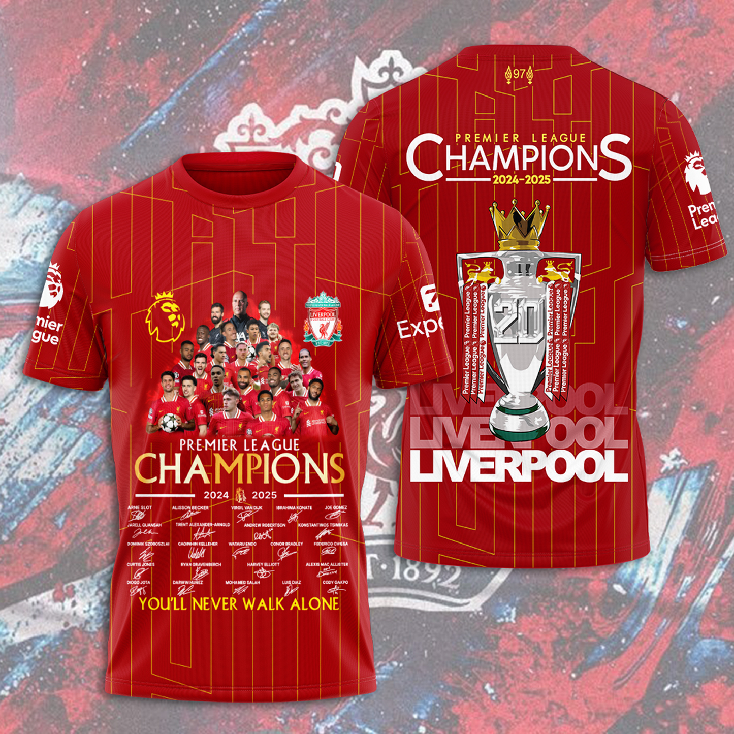 Liverpool FC Champions 3D Shirt V4 NDD
