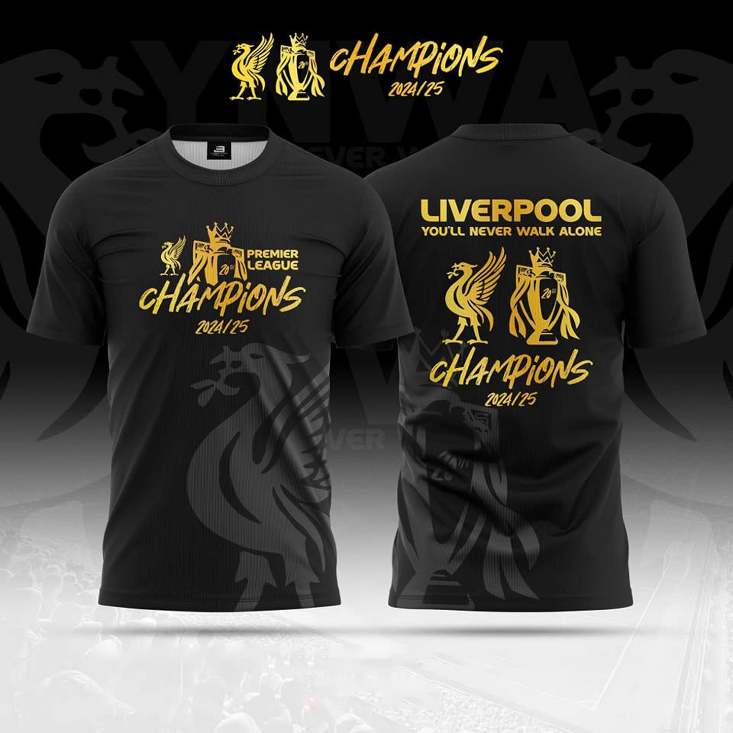 Liverpool FC Champions 3D Tshirt NDD