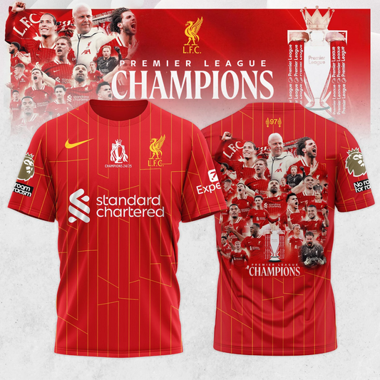 Liverpool FC Champions 3D Tshirt V1 NDD